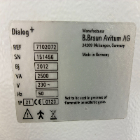 Bbraun Dialog+ Evo - Dialysis image 3